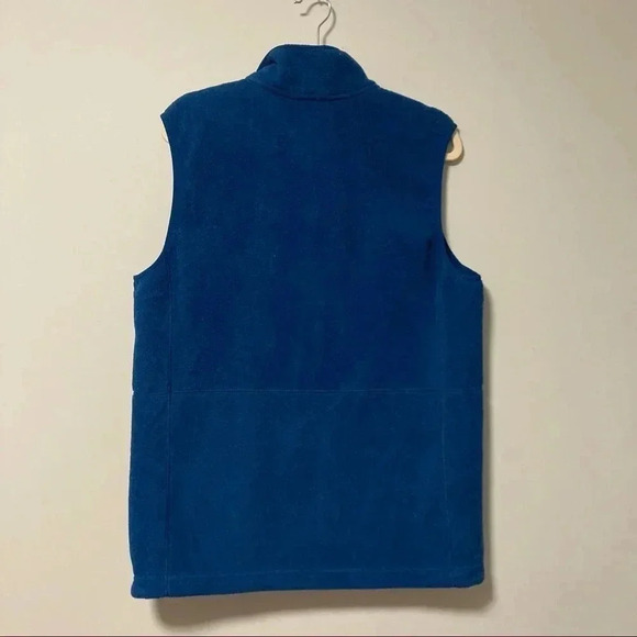 L.L. Bean  blue teal fleece vest medium tall - Picture 7 of 7